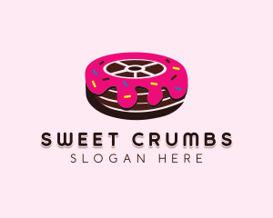 Sweet Doughnut Wheel logo design