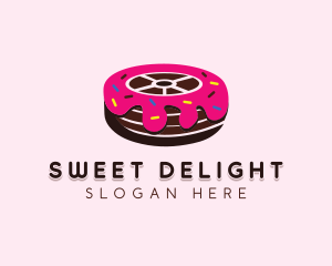 Sweet Doughnut Wheel logo design