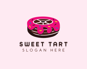 Sweet Doughnut Wheel logo design