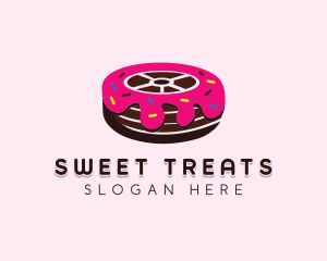 Sweet Doughnut Wheel logo design