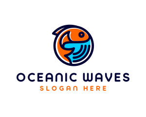 Marine Fish Aquatic  logo