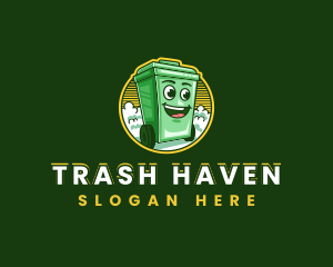 Trash Bin Cleaning logo design