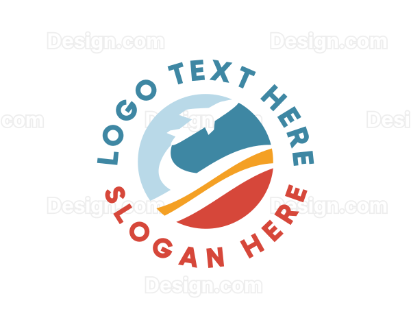 Airplane Travel Tourism Logo