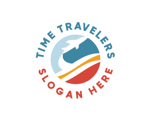 Airplane Travel Tourism logo design