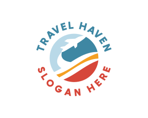 Airplane Travel Tourism logo