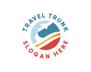 Airplane Travel Tourism logo design