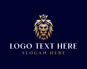 Luxury Lion Crown logo