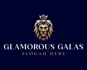 Luxury Lion Crown logo