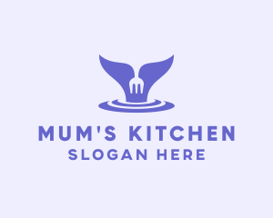 Kitchen Whale Restaurant  logo design