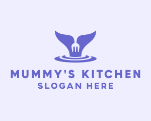 Kitchen Whale Restaurant  logo design