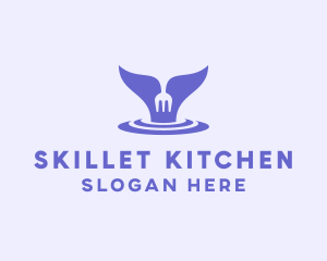 Kitchen Whale Restaurant  logo design