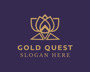 Gold Lotus Wellness logo design