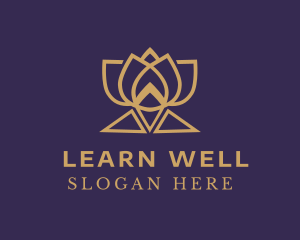 Gold Lotus Wellness logo design