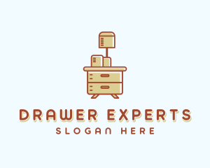 Nightstand Drawer Furniture logo design