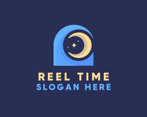 Wave Moon Night logo design