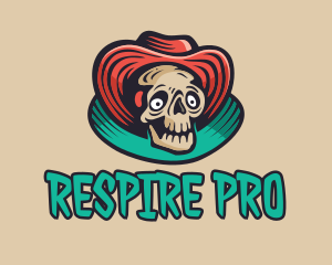 Hat Skeleton Gaming logo design