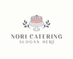 Flower Wedding Cake logo design