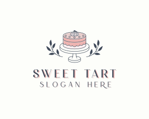 Flower Wedding Cake logo design