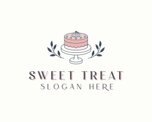 Flower Wedding Cake logo design