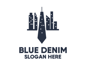 Blue Tie City logo design