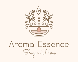 Organic Leaf Aromatherapy logo design