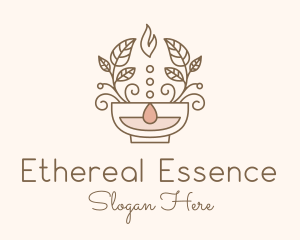 Organic Leaf Aromatherapy logo design