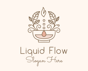 Organic Leaf Aromatherapy logo design