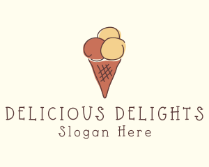 Ice Cream Dessert  logo design