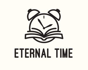 Reading Time Clock logo design