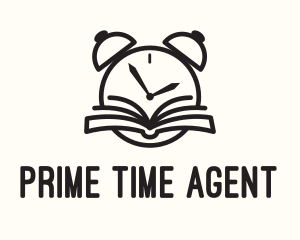 Reading Time Clock logo design