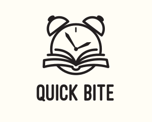 Reading Time Clock logo design