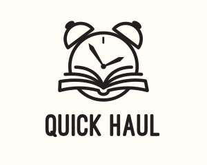 Reading Time Clock logo design