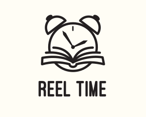 Reading Time Clock logo design