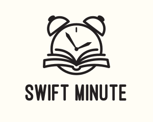 Reading Time Clock logo design