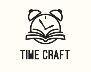 Reading Time Clock logo design