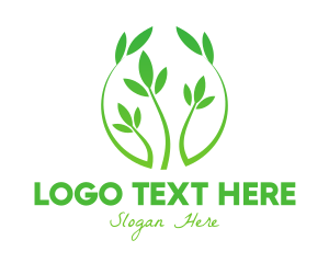 Green Vine Badge logo