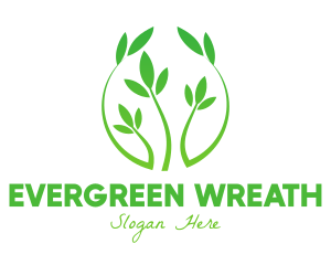 Green Vine Badge logo design