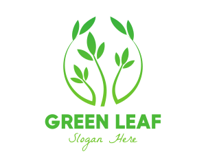 Green Vine Badge logo design