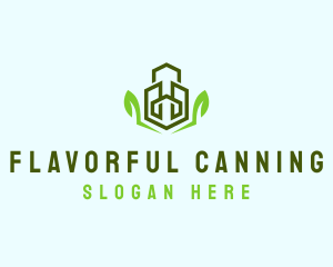 Natural Eco Buildings logo design