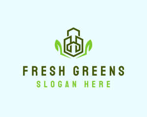 Natural Eco Buildings logo design