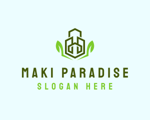 Natural Eco Buildings logo design