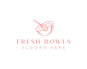 Bakery Bowl Whisk logo design