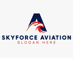 Eagle Airforce Letter A logo