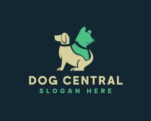 Veterinary Pet Dog Cat logo design