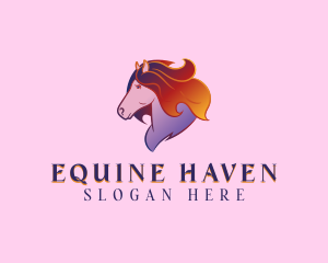 Equine Horse Animal logo design