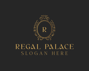 Regal Monarch Wreath logo design