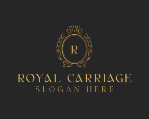 Regal Monarch Wreath logo design