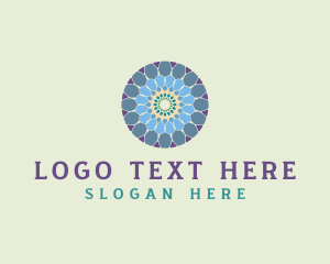 Flower Textile Mosaic logo