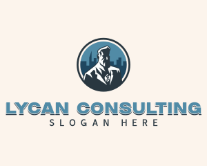 Corporate Businessman Suit logo design