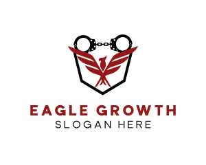 Eagle Police Handcuffs logo design